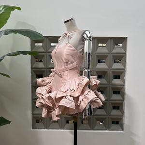 Abito Boutique di alta qualità 2025 <span class=keywords><strong>da</strong></span> <span class=keywords><strong>donna</strong></span> in pizzo con torta e Pompadour abito <span class=keywords><strong>da</strong></span> sera a spina di pesce con pantaloncini di <span class=keywords><strong>zucca</strong></span> abbinati - Product Image 3