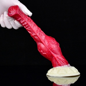 Amazon Hellfire Color Collection Animal Penis Silicone Dog Cow Horse Penis Female Sex Masturbator <b>Dildo</b> - Product Image 5