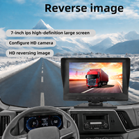 Cámara de Marcha Atrás Portátil IPS de 7 Pulgadas, Kit de Cámara de Estacionamiento, Impermeable, HD a Color, CVBS 720P 1080P para Camión, Furgoneta