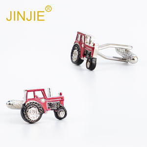 Venta caliente al por mayor diseño divertido boda novedad antiguo color rojo Coche forma <span class=keywords><strong>gemelos</strong></span> para hombres <span class=keywords><strong>camisa</strong></span> - Product Image 4