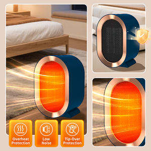 Calentador Eléctrico Cerámico PTC Mini <span class=keywords><strong>de</strong></span> 1200 Vatios al por Mayor, Ventilador <span class=keywords><strong>de</strong></span> Escritorio sin Aspas para Calefacción Inteligente del Hogar y la Oficina - Product Image 1