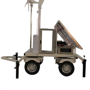 Farola Portátil Ecológica de <span class=keywords><strong>10</strong></span> m con Energía Solar y Turbina Eólica, Remolque de Doble Eje, Telescópica Neumática - Product Image 5