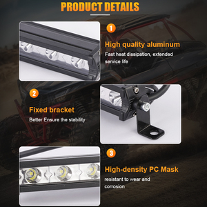Nouvelle Bande Lumineuse LED Jie Shengguang 18W 7 Pouces Blanc Jaune Citron Étanche Phare Antibrouillard pour Camions Niva Tout-Terrain <span class=keywords><strong>4x4</strong></span> <span class=keywords><strong>SUV</strong></span> VTT DC - Product Image 6