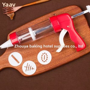 Outils de pâtisserie Yabei, moule à biscuits multifonctionnel en ABS, <span class=keywords><strong>pistolet</strong></span> à pâtisserie, presse à biscuits, <span class=keywords><strong>pistolet</strong></span> à décorer <span class=keywords><strong>avec</strong></span> des embouts, emballage en boîte - Product Image 4