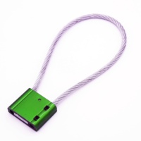Sceau de sécurité pour câble de conteneur avec mécanisme de serrage en acier à faible teneur en carbone et revêtement ABS, impression personnalisable