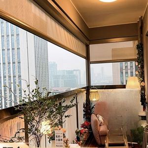 Thân thiện với môi cơ giới Bug màn hình tự động Patio màn hình con lăn bóng râm trong suốt ngoài trời rèm - Product Image 2