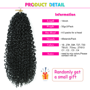 Yanky <span class=keywords><strong>Twist</strong></span> Crochet tóc pre-looped <span class=keywords><strong>senegalese</strong></span> Xoắn Tóc xoăn niềm đam mê Xoắn tổng hợp bện phần mở rộng tóc - Product Image 3