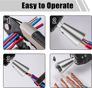 Herramienta Eléctrica Rápida para Retorcer Cables, Dispositivo Multiherramienta para Taladros Eléctricos, Conector <span class=keywords><strong>de</strong></span> Cables Retorcidos - Product Image 4