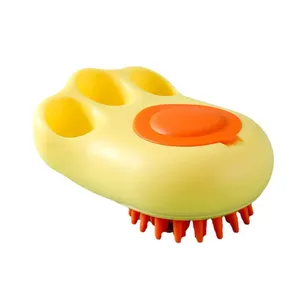Qbellpet 2024 New Design Self cleaning hair removing pet grooming brush for massage,cat brush remove hair,pet products