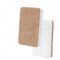 Éponge de nettoyage en fibres naturelles compostables en sisal, pulpe de bois et coton, durable, pour le nettoyage domestique
