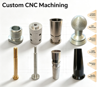 Custom Non-Standard Screws Nuts Copper Studs Threaded Rods China CNC Machined Turning & Milling Composite Hardware Components