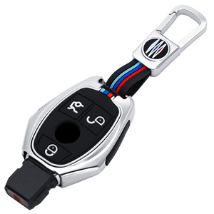 Custodia per Chiavi Auto per Mercedes Benz <span class=keywords><strong>Classe</strong></span> <span class=keywords><strong>A</strong></span>, B, C, S, AMG, GLA, CLA, <span class=keywords><strong>GLC</strong></span>, W176, W221, W204, W205, Accessori Portachiavi - Product Image 1