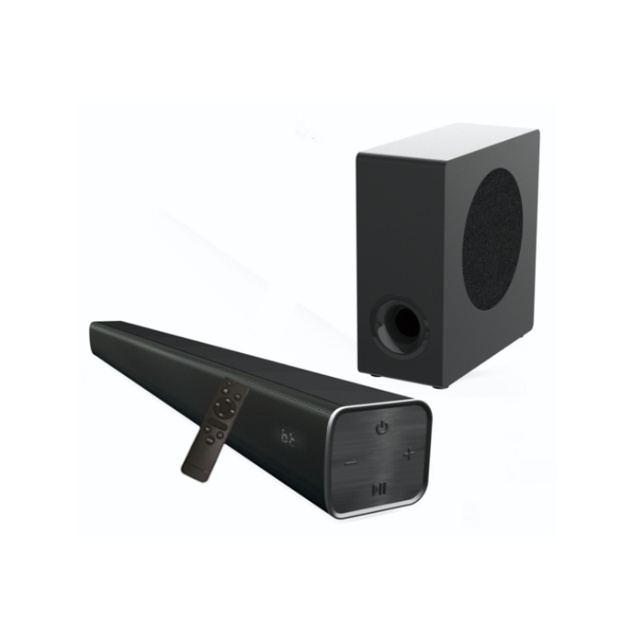 2.1ch 90W 37'' Wired Soundbar with LED Display and USB Home Theatre for Bluetooth Speaker Soundbar Remote Control Included