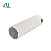 Bouteille d'eau en acier inoxydable isolée à double paroi blanche avec affichage intelligent de la température à LED de haute qualité avec compartiment à thé