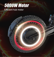 Moto tout-terrain électrique Saili SLC20 72V 5000W, utilisation sûre, phare LED