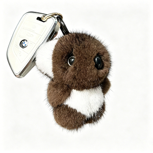 Llavero de <span class=keywords><strong>koala</strong></span> de piel sintética de visón, de dos tonos, esponjoso, mini, de dibujos animados, con orejas grandes blancas, colgante de animal australiano para bolso - Product Image 2