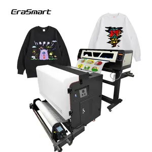 EraSmart 24 Inch 60cm Digital Inkjet Heat Transfer Tshirt Fabric Clothes Dtf Printing Machine Dtf Machine Printer For T-Shirt