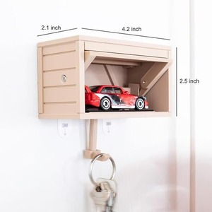 Fantasy Garage Key Holder Plastic Modern Wall-Mounted <b>Storage</b> Box Entryway Front Door Hallway Office <b>Kitchen</b> <b>Storage</b> Keys Hanger - Product Image 4
