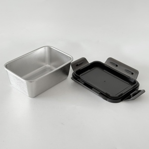 กล่องใส่อาหารสุญญากาศสำหรับตั้งแคมป์กล่องใส่อาหารพลาสติกทรงสี่เหลี่ยมฝาปิดกล่องอาหารสแตนเลสสำหรับเก็บความสดใหม่ - Product Image 3