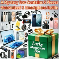 Caja Misteriosa Sorpresa con Smartphone Garantizado, Electrónicos, Teléfono Móvil 5G, Reloj Inteligente, Auriculares, 5 Artículos Aleatorios de Regalo
