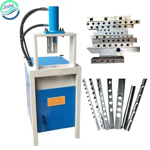 Vertical metal tube puncher notching machine hydraulic square round steel pipe hole punching machine