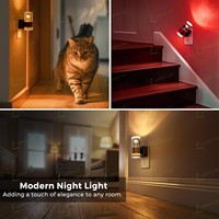 LOHAS Veilleuse LED Rose sculptée Design RGB 10 Couleur Changeante Crépuscule Dawn Sensor Plug-In Veilleuse murale pour Chambre Couloir
