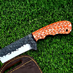 Vente chaude personnalisé fait à la main de haute qualité 8.5 pouces Tanto lame Bull Cutter couteau bricolage lame en acier au carbone de qualité avec gaine en cuir - Product Image 1