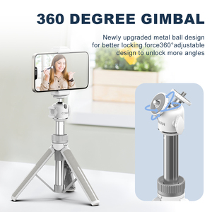 COMAN MT30 Pro 61cm étendre Selfie Stick trépied avec pince de téléphone pour appareil photo téléphone portable Samsung iPhone Huawei <span class=keywords><strong>Xiaomi</strong></span> support de téléphone - Product Image 6