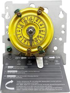 Mécanisme de minuterie de <span class=keywords><strong>piscine</strong></span> T104M, minuterie de pompe de <span class=keywords><strong>piscine</strong></span>, <span class=keywords><strong>interrupteur</strong></span> <span class=keywords><strong>horaire</strong></span> 208-277V 40A - Product Image 3