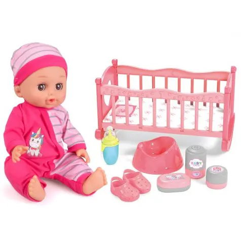 Muñecas de bebé de vinilo con aspecto Real para recién nacidos, muñecos de bebé de silicona de 14 pulgadas con accesorios con Ic, lata para orina y bebida