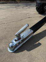 Remorque benne en acier pour VTT, à attacher à l'arrière, pour le transport de marchandises en extérieur, compatible camion, moto, VTT, camping-car et utilisation agricole
