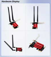 Adaptador WiFi AC1200 PCIe 4.0 de Doble Banda 2.4G 5G, Tarjeta de Red Inalámbrica para PC de Escritorio