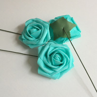 Fabricant en gros 8cm mousse tête de fleur PE Rose fleur pour la décoration de mariage