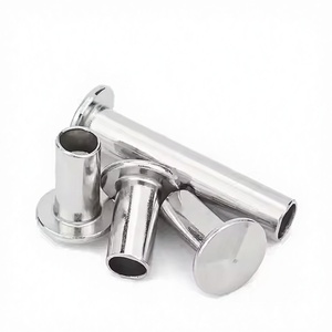 Remaches Semitubulares TaiPeng M3-M10 DIN 7338 B de Acero Inoxidable para Forro de Freno, Cabeza Plana de 3/8 pulgadas, Clase 6, Acabado Brillante - Product Image 4
