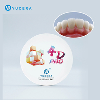 Yucera 4DPRO MAX bloc de zircone multicouche pour fraiseuse dentaire Cad Cam 98mm disques de zircone laboratoire dentaire ébauches de zircone