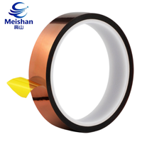 Ruban adhésif en polyimide silicone sensible à la pression Meishan 0,05 mm, résistant aux hautes températures, adhésif simple face, usage industriel