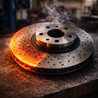 Nuevo Disco de Freno LUCAN TECHNO de Alto Rendimiento, Mecanizado por CNC, Hierro Fundido Gris con Alto Contenido de Carbono, 580 mm, Diseño de Precisión <0.03 mm