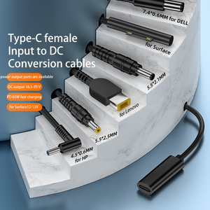 Hot USB Loại C PD sạc cáp dc7.9 * 5.0mm 4.0*1.35mm 1.7mm Thương hiệu Mới cho Lenovo <span class=keywords><strong>Asus</strong></span> PD Power <span class=keywords><strong>Adapter</strong></span> chuyển đổi máy tính xách tay phí - Product Image 2