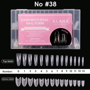 Offre Spéciale : Moule à ongles transparent rapide en une étape pour faux ongles en amande, double forme, pour professionnels de la manucure en salon - Product Image 1