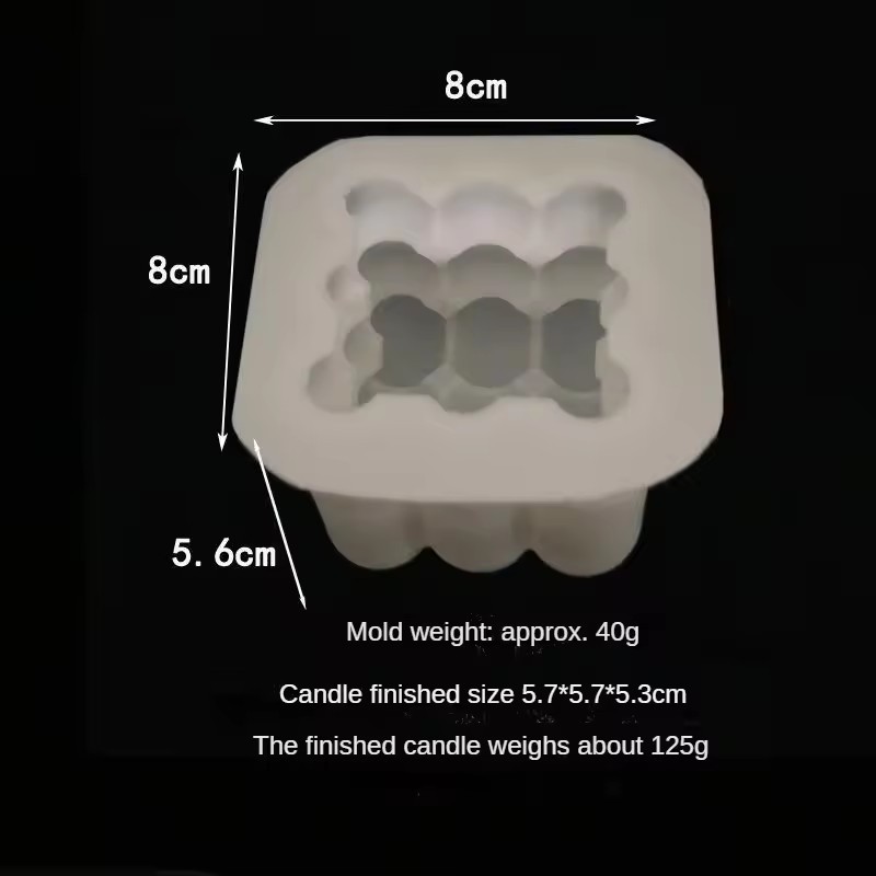 Orificio único grande (borde redondeado): 8*8*5.6cm