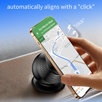 Chargeur de voiture sans fil magnétique 15W, rotation à 360 degrés, support de téléphone à charge rapide, support réglable pour tableau de bord et grille d'aération, USB C