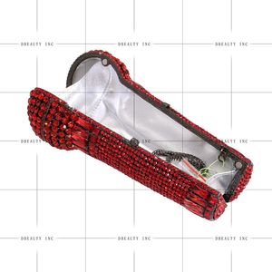 Pochette de soirée unique pour femme avec microphone en strass, sac à main scintillant pour soirée et fête - Product Image 5