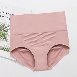 Neue japanische nahtlose hoch taillierte Unterwäsche Frauen 3D Waben <span class=keywords><strong>massage</strong></span> Slips Baumwolle Schritt Damen Höschen - Product Image 2