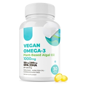 สาหร่ายโอเมก้า-<span class=keywords><strong>3</strong></span> EPA DHA Softgels พร้อมสนับสนุนอาหารเสริมสาหร่ายแคปซูลดิบข้อต่อหัวใจสมอง - Product Image 1