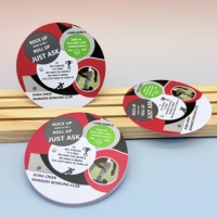Dessous de verre en carton jetables avec logo personnalisé Dessous de verre en papier recyclable avec logo personnalisé