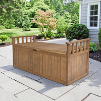 Abri de jardin extérieur en bois de haute qualité, écologique, imperméable et traité thermiquement, avec banc de rangement intégré, facile à assembler