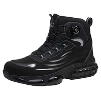 Chaussures de sécurité pour le travail industriel pour hommes bottes de construction respirantes à bout en acier anti-écrasement chaussures de sécurité pour le travail sports d'hiver et d'été