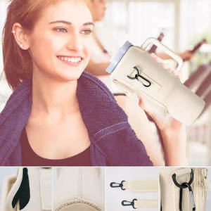 Offre Spéciale 40 OZ Néoprène Bandoulière Gobelet Tasse <span class=keywords><strong>Porte</strong></span>-Bouteille D'eau Bandoulière Sling Holder Sac Avec Fermeture Éclair Téléphone Poche - Product Image 5
