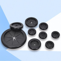 Grommet en caoutchouc pour câble, haute qualité, haute température, noir, traversant, standard, universel, câble en caoutchouc EPDM, grommet en silicone, grommet en caoutchouc fendu