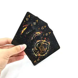 무료 샘플 하이 퀄리티 골드 에지 하드 종이 사용자 정의 인쇄 카드 카지노 카드 포커